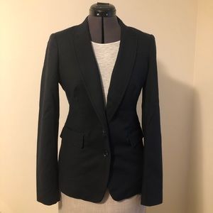 Banana Republic Blazer Sz 6 Blue Navy Two Button